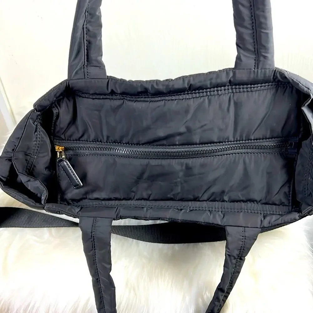 Marc Jacob’s Black Crossbody Nylon Quilted Diaper Travel Tote Bag